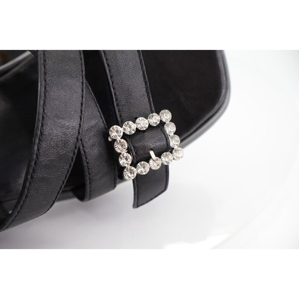 Free People Brooklyn Ankle Strap Platform Sandal Women Size 8.5 Black Chunky - Picture 15 of 16